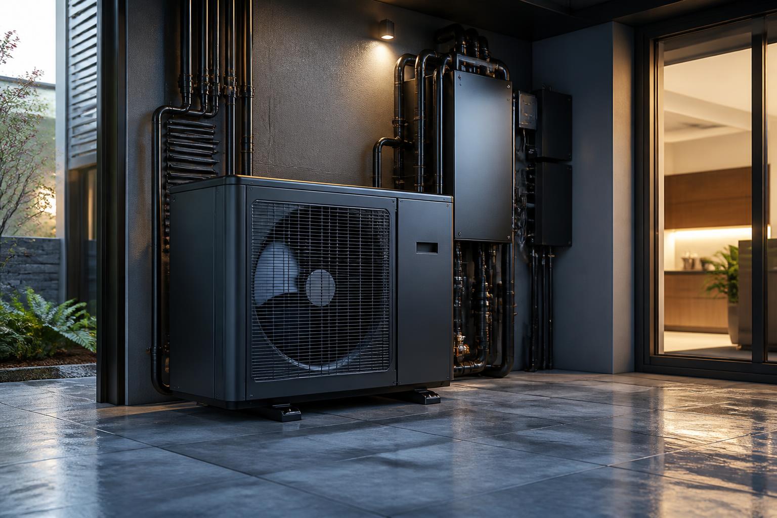 Premium HVAC equipment installed in a modern home